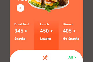 Design beautiful UI for mobile app with Flutter :  Calorie Plan