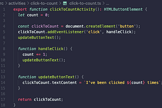 Using TDD to build a “click counter button” in TypeScript