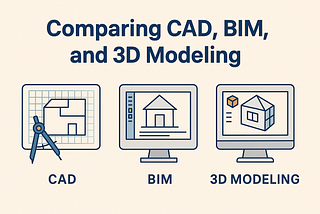 Comparing CAD, BIM, and 3D Modeling: What You Need to Know