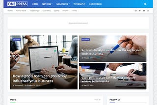 OnePress Blogger Template Premium Version Download