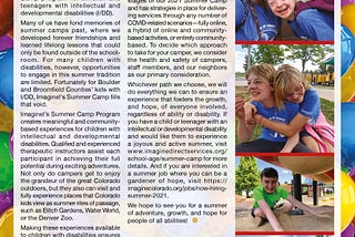 Adventure, Growth, and Hope at Camp for Youth with Intellectual and Developmental Disabilities