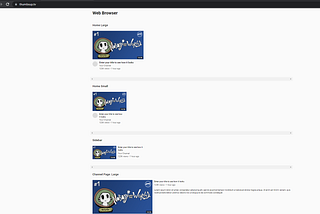 thumbsup.tv example page previewing a custom thumbnail
