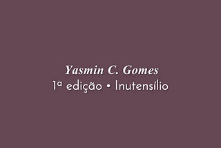 Cinco ilustrações de Yasmin C. Gomes