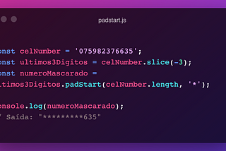 🎭 Mascarando uma String com javascript
