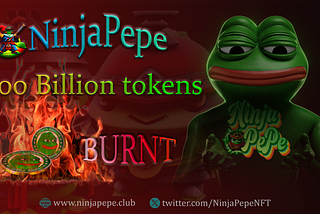 $NINJAPEPE token MEGA BURN