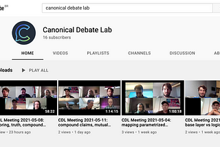 Canonical Debate Lab Hangouts