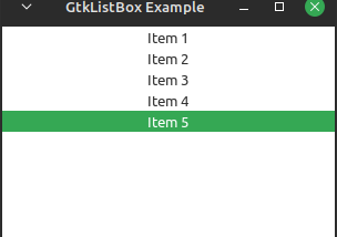 23 Gtk4 ตอน 3, GtkListBox