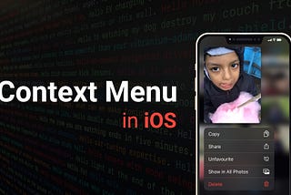 Context Menus in iOS