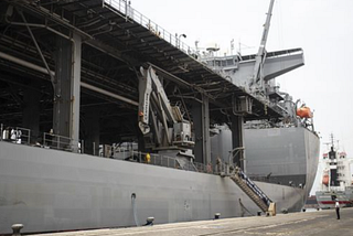 Navy ship arrives in Nigeria to combat piracy in Gulf of Guinea