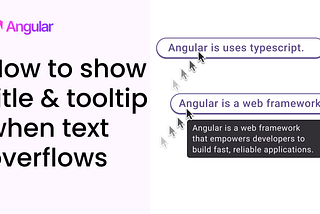 Video: How to show title & tooltip when text overflows