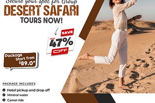 Book Your Dubai Desert Safari Now and Save 47% Online!