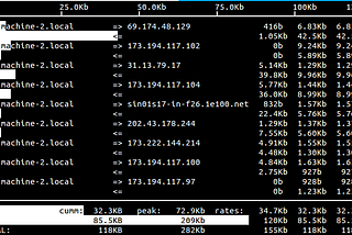 A RESTful API for iftop