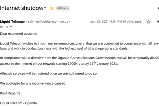 My livelihood is almost gone because of Internet shutdowns and censorship in Uganda