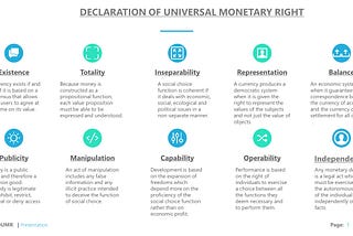WHY DO WE NEED A UNIVERSAL DECLARATION OF MONETARY RIGHTS ?