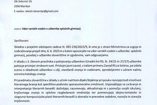 Vdor verskih vsebin v učbenike splošnih gimnazij