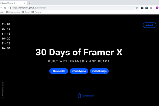 30 Days of Framer X : Final Week