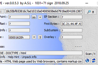 Static code analysis of CobaltStrike HTA malware sample