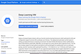 How to run Deep learning models on Google Cloud Platform in 6 steps?