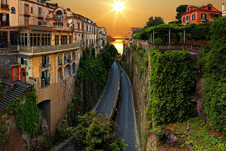 Road to the Sea, Sorrento, Italy