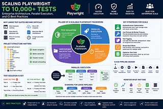 Scaling Playwright to 10,000+ Tests: Enterprise Architecture, Parallel Execution, and CI Best…
