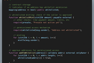 Permissioned Function Calls with Ethereum Signatures (Whitelisting for NFTs)