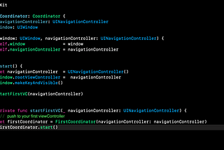 Coordinator Pattern in swift