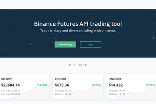 Binance futures API trading tool — Bitcolabi