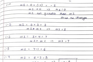 Kadane’s Algorithm