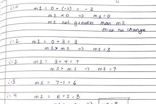 Kadane’s Algorithm