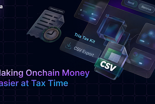 Making Onchain Money Easier at Tax Time