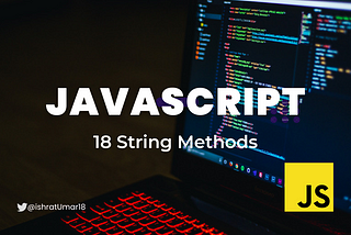 JavaScript string methods