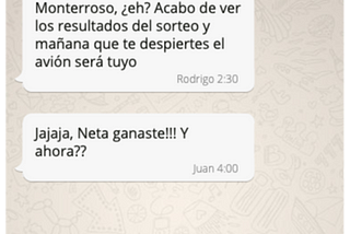 En el chat de amigos