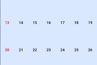 Flutter: Creating a Calendar from Scratch