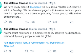 “Amazon Is Going to Positively Hit PAKISTAN’s E-Commerce Industry”