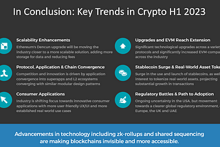 Embracing the Consumer Wave: Trends and Topics in the Crypto Industry — Reflecting on H1 2023
