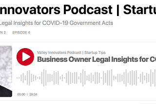 Legal expert shares insights into recent government acts for startups and small businesses.