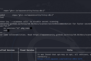 Docker Image Scan Using Trivy Tool