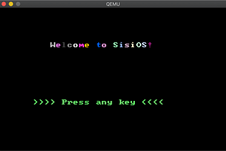 SisiOS - Simple operating system
