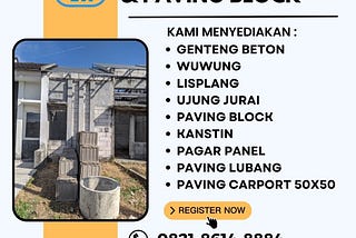 KUAT, Distributor Atap Beton Flat, WA/TELP 0821–8614–8884