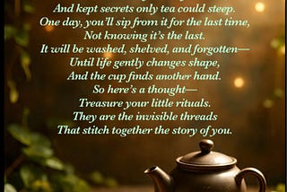 The Last tea cup ☕️💫