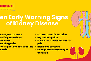 Ten Early Warning Signs of Kidney Disease