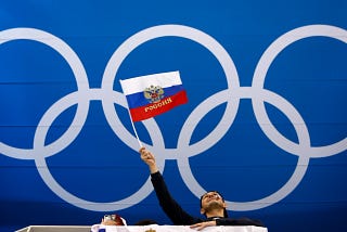 Russian athletes are banned from competing professionally.