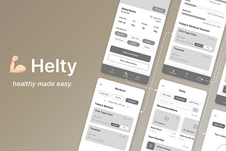 UX Case Study: Helty, a Mobile App for a Healthier Lifestyle