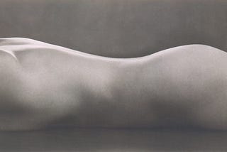Abstract image of nude by photographer Edward Weston, 1925.