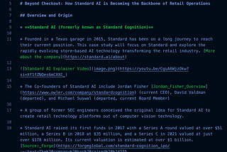 In-Store OS — An Overview of Standard AI