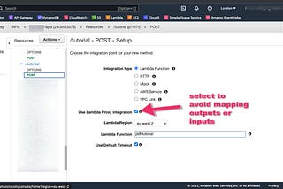 How to do Input/Output mappings in the API gateway for Lambda functions on the AWS Cloud Console