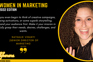 Women In Marketing 2022 Edition ft. Nathalie Viranyi from Seera