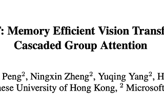 Papers Explained 229: Efficient ViT