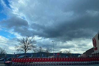 SKETCH OF THE FAMILY IN THE TARGET PARKING LOT TAKING THE FAMILY PORTRAIT ON A MONDAY WITH THE FLIP…