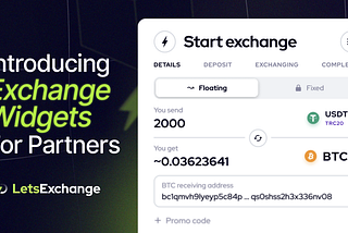 Introducing Exchange Widgets for LetsExchange Partners
